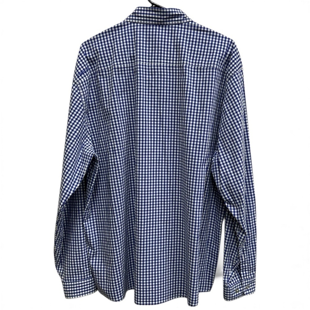 Orvis Men's Blue and White Gingham Button Down Long Sleeve Shirt Size:XL - Picture 2 of 6